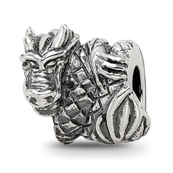 Sterling Silver Reflections Dragon Bead