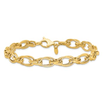 14K Yellow Gold Polished Fancy Bracelet