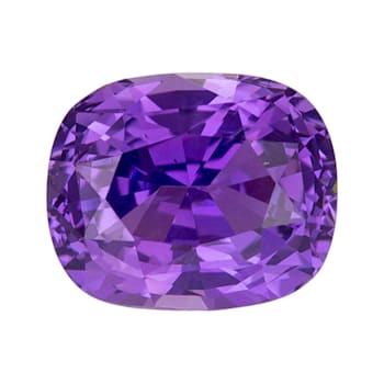 Purple Sapphire Loose Gemstone Unheated 8.37x6.85mm Cushion 3.12ct