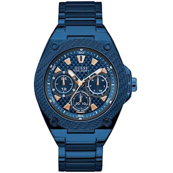 Guess Men's Classic Blue Stainless Steel Watch