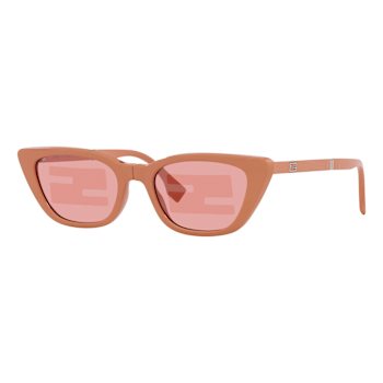 Fendi Injected Touch of FF Pink and Silver Tone Sunglasses