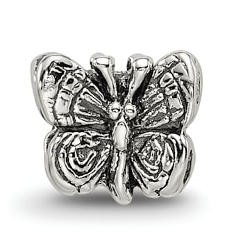 Sterling Silver Butterfly Bead
