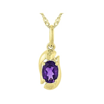 Amethyst Pisces Birthstone Pendant