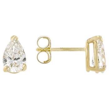 Lab-Grown Diamond Pear Shape Martini Stud Earrings In 14K Gold 1.00ctw
