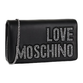 Moschino "Love Moschino" Black Handbag with Rhinestone Detail