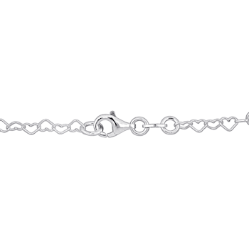 Children's Multi-Color Enamel Ladybug Bracelet in Sterling Silver