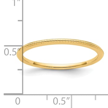 14K Yellow Gold 1.2mm Bead Stackable Expressions Band