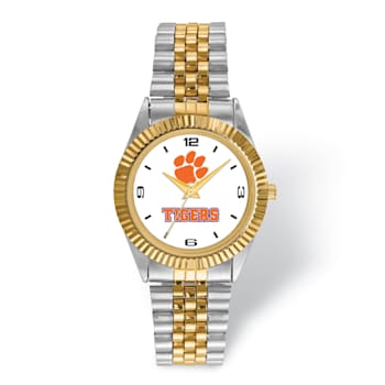LogoArt Clemson University Pro Two-tone Gents Watch