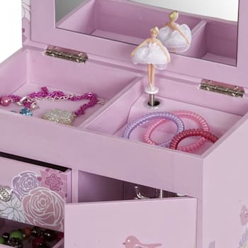 Mele and Co Pearl Girls Musical Ballerina Jewelry Box