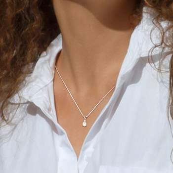 Opal & Diamond 10K White Gold Pendant With Chain 0.49ctw