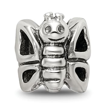 Sterling Silver Butterfly Bead
