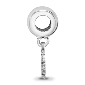 Sterling Silver Rhodium-plated LogoArt University of South Carolina XS
Dangle Bead