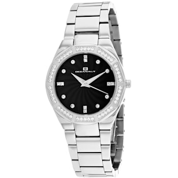 Oceanaut Women's Athena Black Dial, Stainless Steel Watch