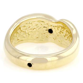 Swirl Band Ring In 18K Gold Over Bronze