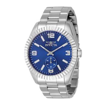 Invicta Specialty 43mm Blue Dial Stainless Steel Band Quartz Watch