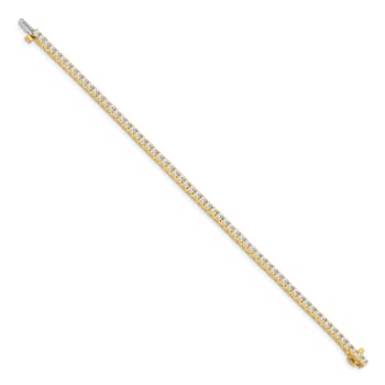 14K Yellow Gold Lab Grown Diamond VS/SI GH, Tennis Bracelet