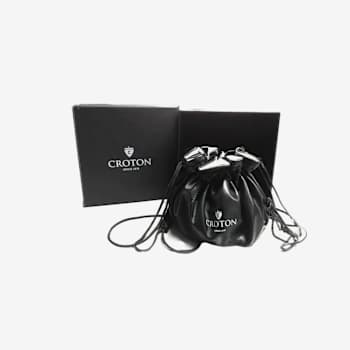 Croton Svelte Silver Tone Bolero Cubic Zirconia Watch and Bracelet Set