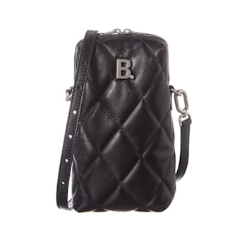 Balenciaga Touch Black Nappa Leather Quilted Puffy Bag