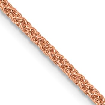 14k Rose Gold 1.7mm Solid Polished Spiga 18 Inch Chain