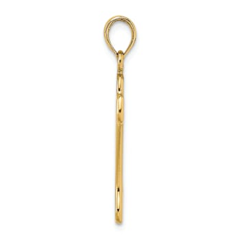 14k Yellow Gold Cut-Out Polished Dog Bone Charm