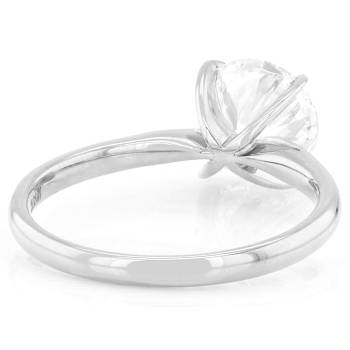 Lab-Grown Diamond Solitaire Ring In 14K White Gold 2.00ct