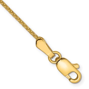 14k Yellow Gold 1.05mm Diamond-Cut Spiga Link Bracelet