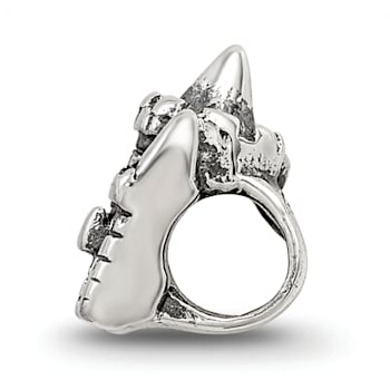 Sterling Silver Castle Bead