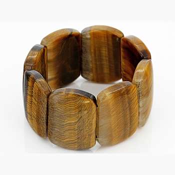 Golden Tiger's Eye Statement Stretch Bracelet
