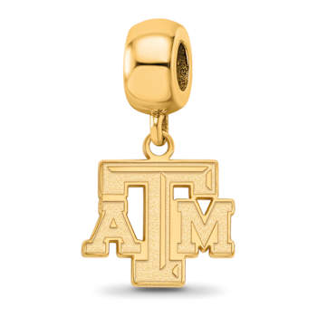 14K Yellow Gold Over Sterling Silver LogoArt Texas A and M University
Small Dangle Bead