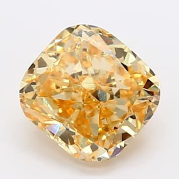 1.32ct Intense Yellow Cushion Lab-Grown Diamond VS1 Clarity IGI Certified