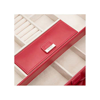 Caroline Medium Jewelry Box Red By Wolf