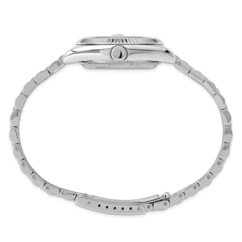 Men's Charles Hubert Stainless Steel Black Dial Watch
