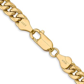 14k Yellow Gold 6mm Miami Cuban Link 20 Inch Chain