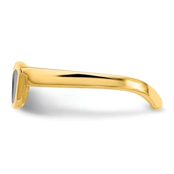 14K Yellow Gold Enameled Sunglasses Toe Ring