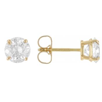 Lab-Grown Diamond Stud Earrings In 14K Gold 1.50ctw