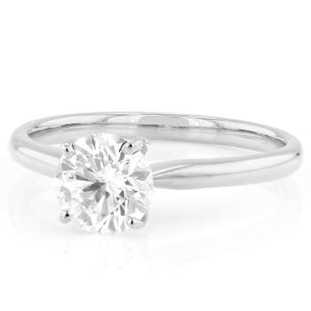 Lab-Grown Diamond Solitaire Ring In 14K White Gold 1.10ct