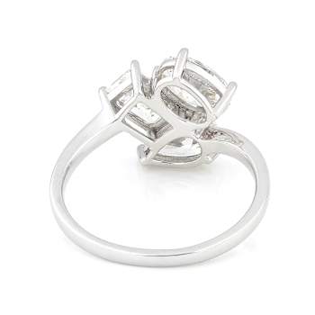 Symbolic Lab-Grown Diamond Multi-Shape Three-Stone Ring In 14K White Gold
