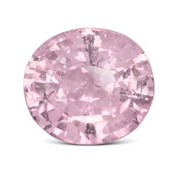 Pink Sapphire Unheated 6.6x5.9mm Oval 1.12ct
