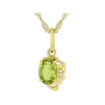 Peridot Virgo Birthstone Pendant
