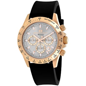 Oceanaut Men's Biarritz Gray Dial, Black Rubber Strap Watch