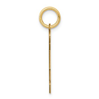 14k Yellow Gold Satin Boy with Cap on Left Love Charm