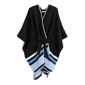 Shiraleah Twila Belted Cape, Black