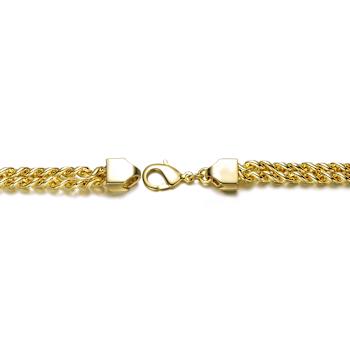 Mesh Link Bracelet In 14K Gold Over Brass