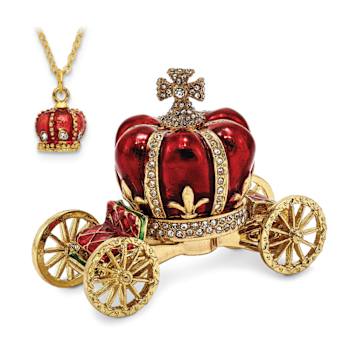 HER MAJESTY'S CROWN Carriage Trinket Box