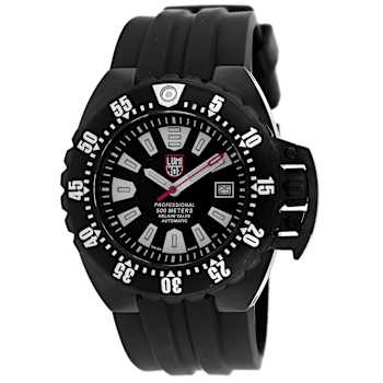 Luminox Deep Dive 45mm Silicone Strap Black Dial Automatic Watch