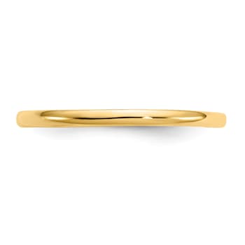 14K Yellow Gold Polished Baby Ring