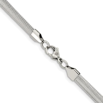 Stainless Steel 5mm Snake Link 20 inch Chain Necklace