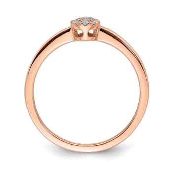 14K Rose Gold First Promise Diamond Promise/Engagement Ring 0.10ctw