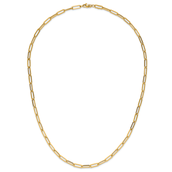14K Yellow Gold Polished Fancy Link Necklace