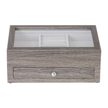 Mele and Co Ardene Grey Wooden Jewelry Case